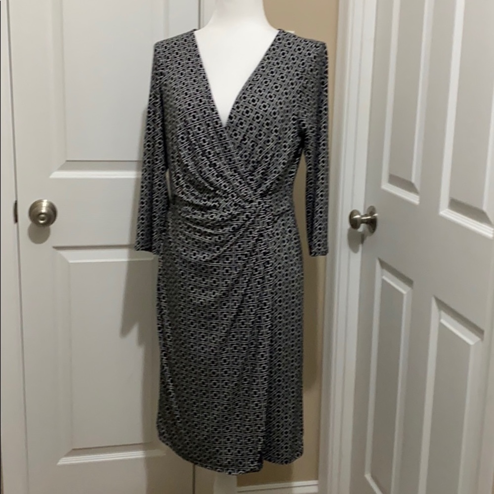 WHBM Geometric Print Dress